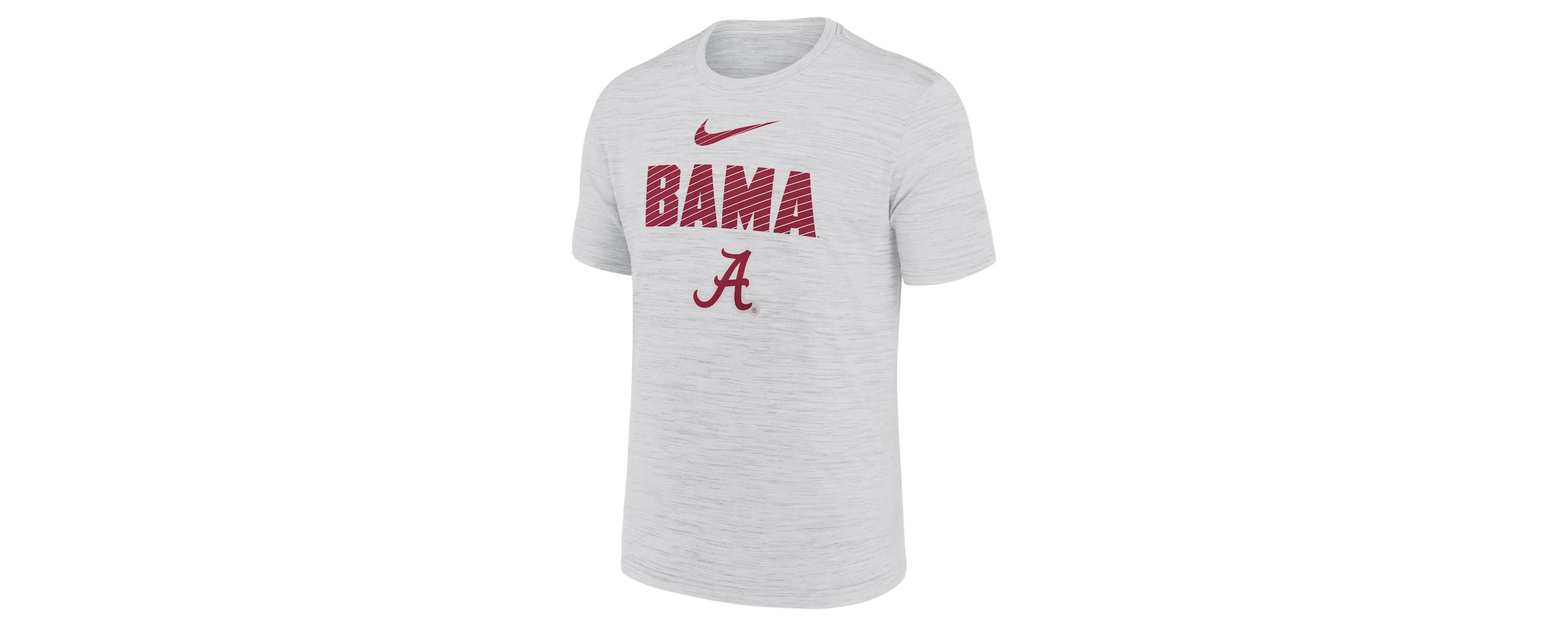 Alabama Crimson Tide NCAA Nike Alabama Tide Campus Slant Velocity Performance T-Shirt