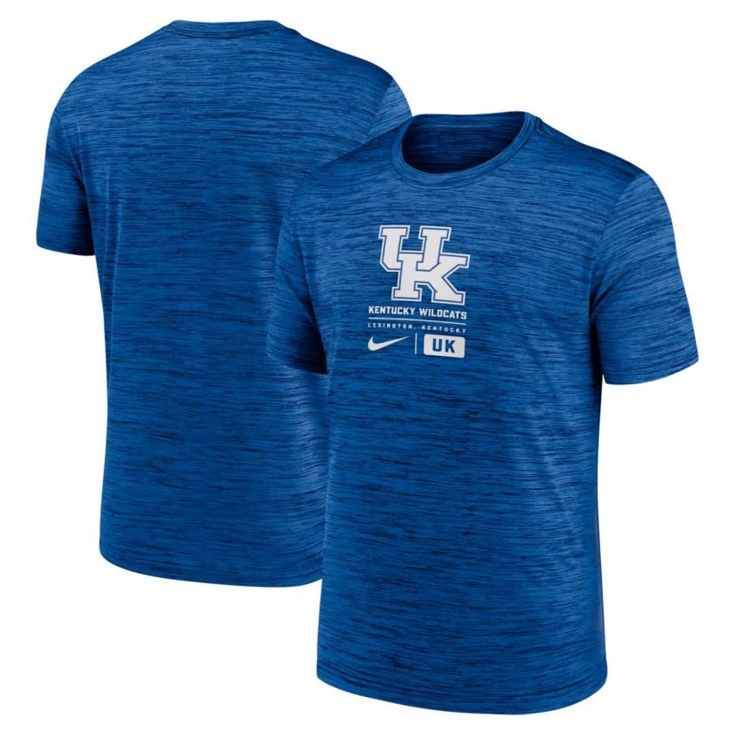 NCAA Nike Kentucky Wildcats Campus Center Block Velocity Performance T-Shirt