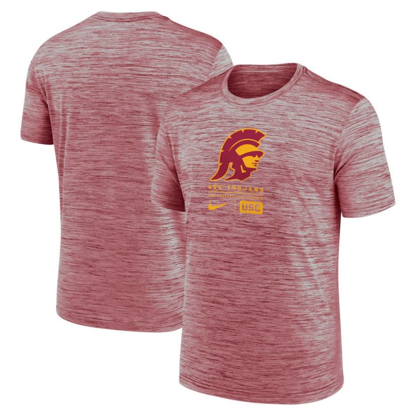 NCAA Nike USC Trojans Campus Center Block Velocity Performance T-Shirt