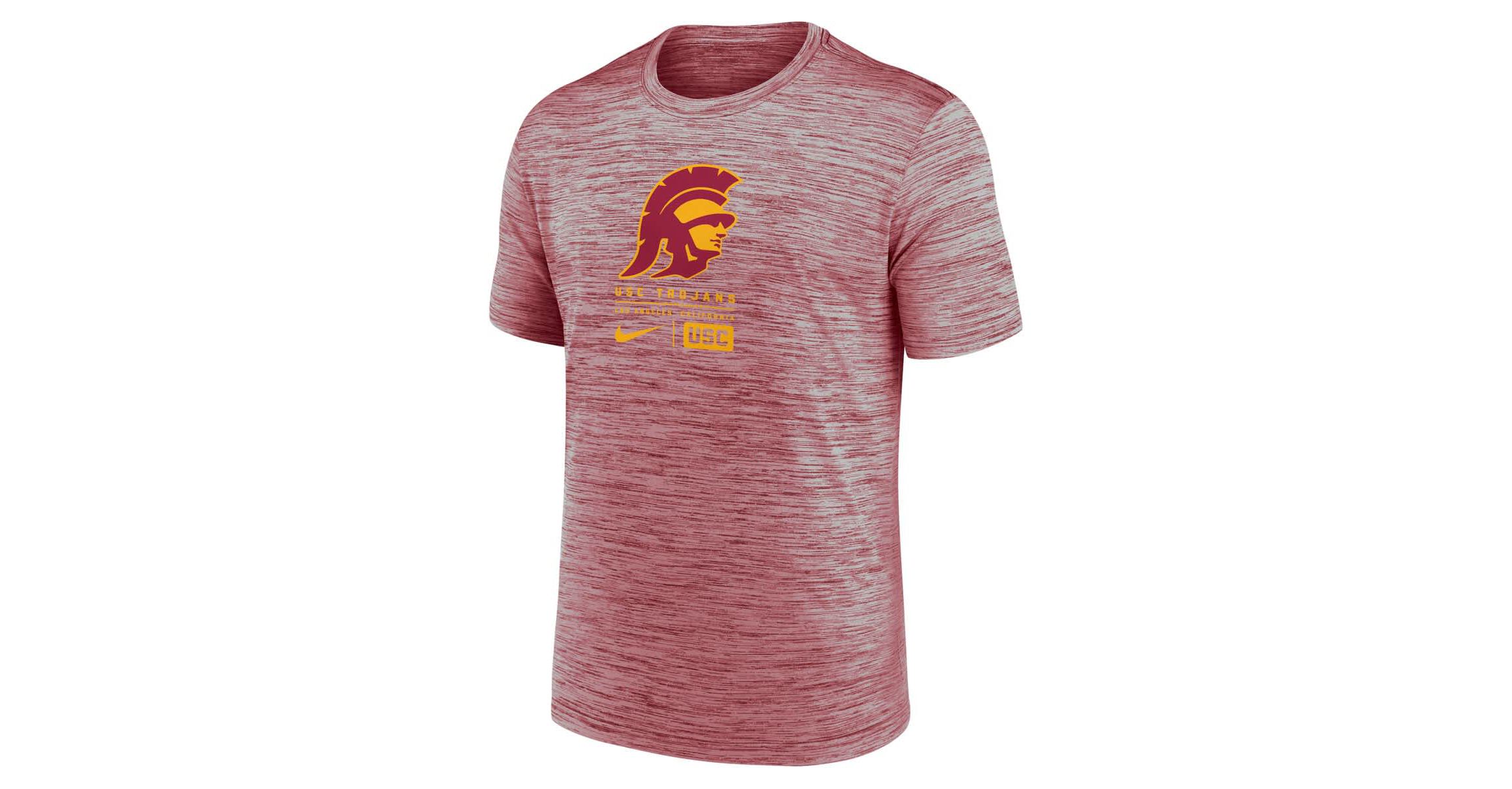 NCAA Nike USC Trojans Campus Center Block Velocity Performance T-Shirt