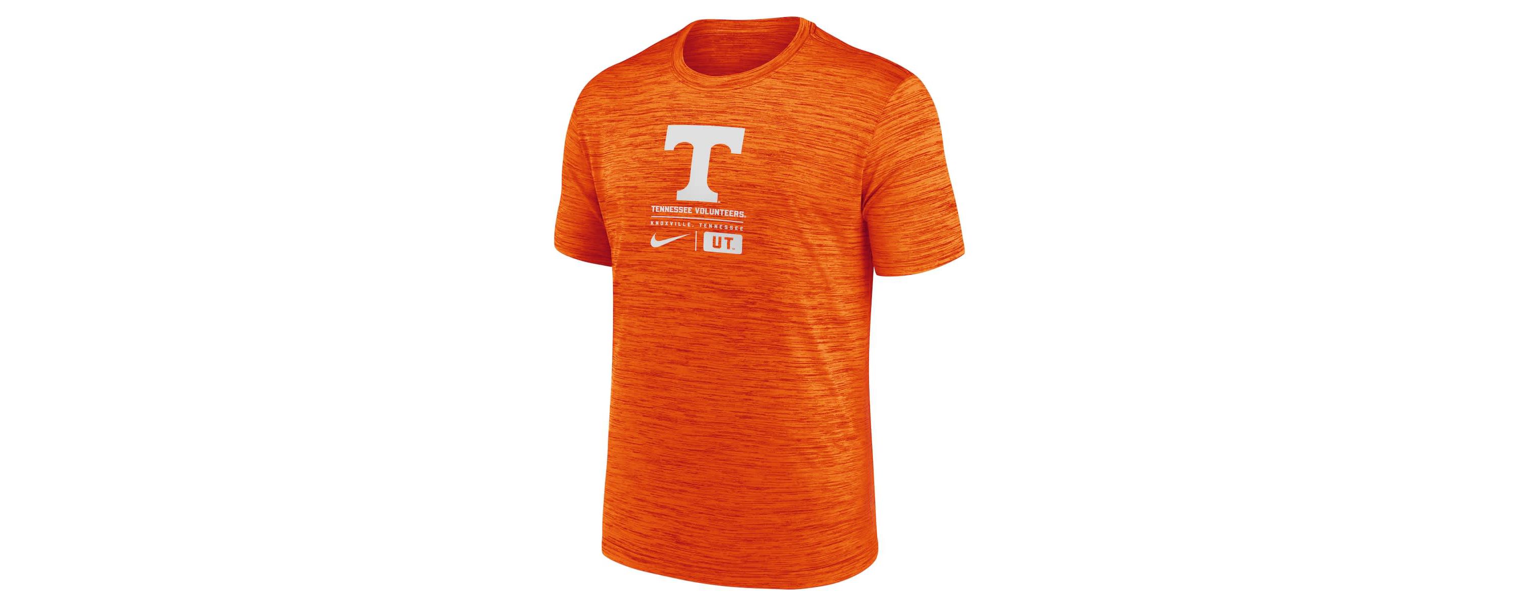 NCAA Nike Tennessee Tennessee Volunteers Campus Center Block Velocity Performance T-Shirt