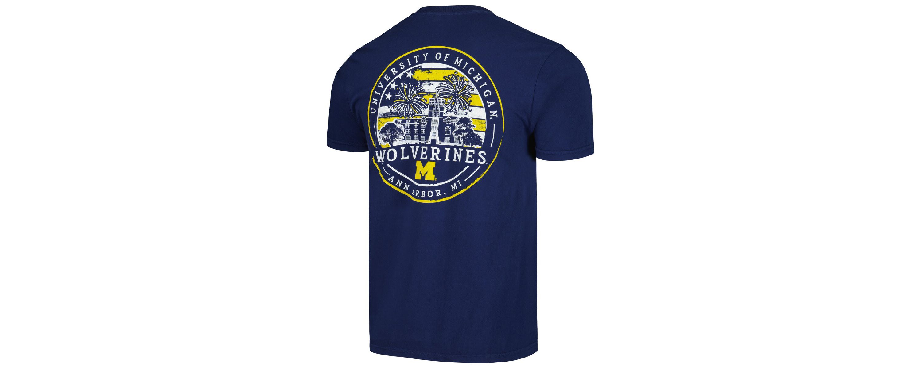 NCAA Michigan Wolverines Painted Sky Pocket T-Shirt