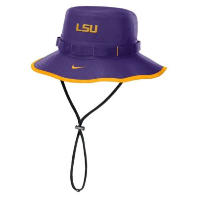 Men's NCAA Nike LSU Tigers 2024/25 On-Field Apex Performance Boonie Bucket Hat, Purple, Medium