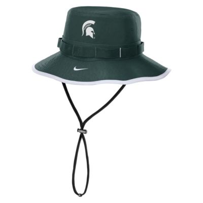 Men's NCAA Nike Michigan State Spartans 2024/25 On-Field Apex Performance Boonie Bucket Hat, Green, Small