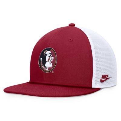 Men's NCAA Nike Garnet/White Florida State Seminoles Legacy Pro Snapback Hat, Medium