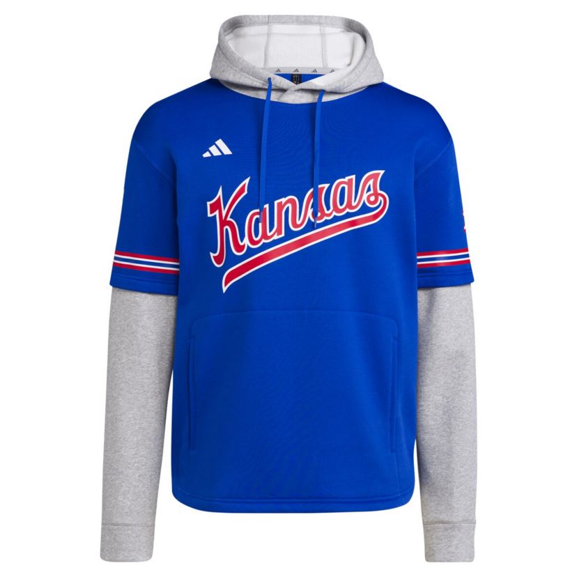 NCAA Kansas Jayhawks Pullover Baseball Jersey Hoodie
