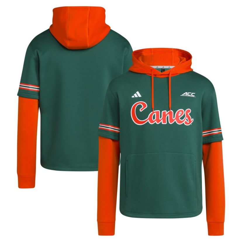 Miami (FL) Hurricanes NCAA Miami Hurricanes Pullover Baseball Jersey Hoodie