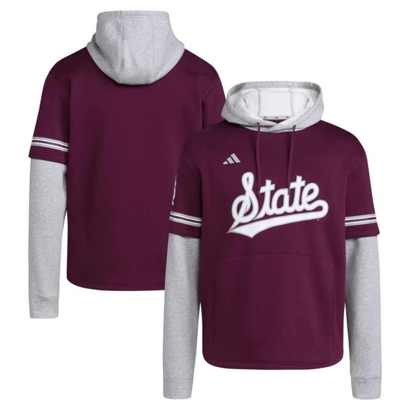 NCAA Mississippi State Bulldogs Pullover Baseball Jersey Hoodie