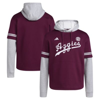 adidas Men's NCAA Texas A&M Aggies Pullover Baseball Jersey Hoodie, 2XL