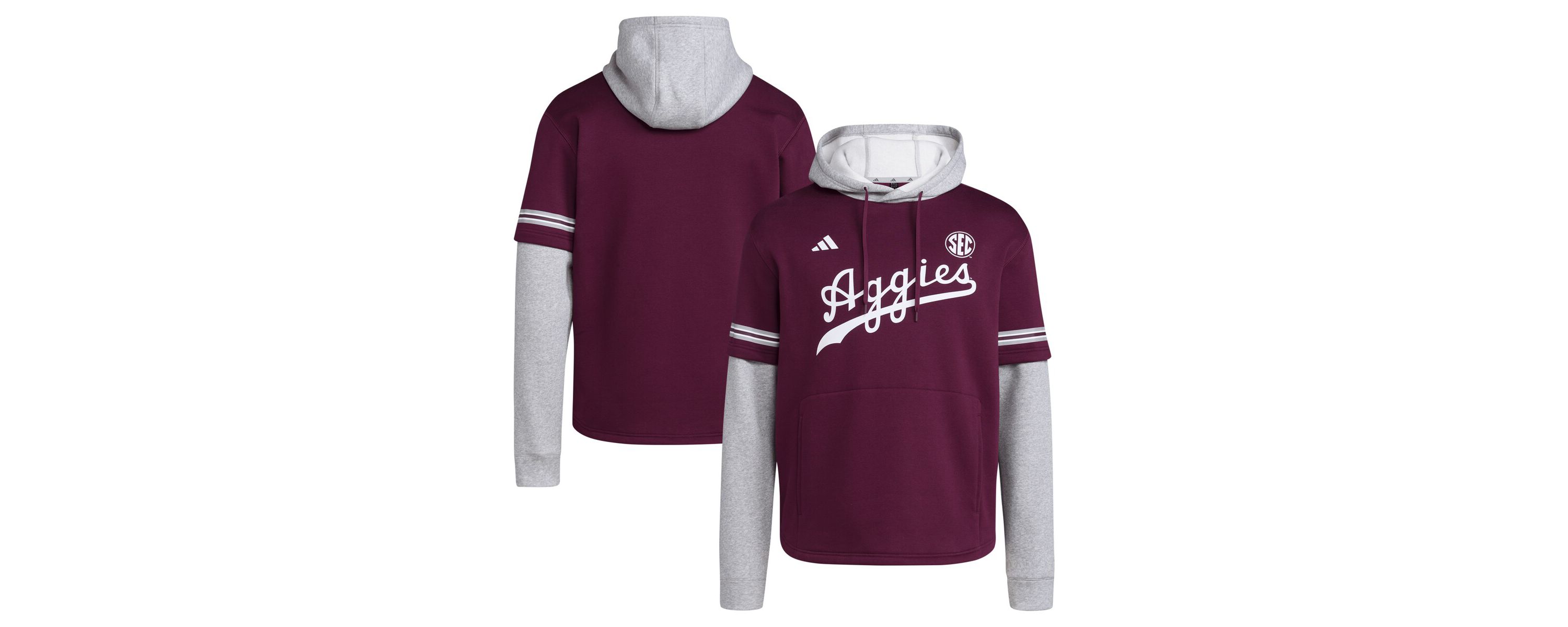 NCAA Texas A&M Aggies Pullover Baseball Jersey Hoodie