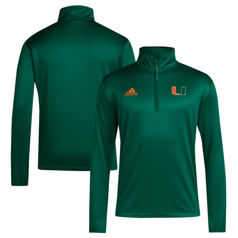 Miami (FL) Hurricanes NCAA Miami Hurricanes 2024 Coaches Sideline Quarter-Zip Top