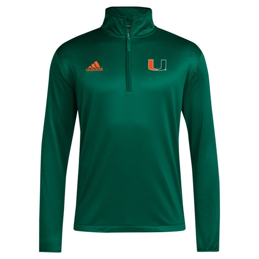 Miami (FL) Hurricanes NCAA Miami Hurricanes 2024 Coaches Sideline Quarter-Zip Top