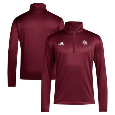 adidas Men's NCAA Texas A&M Aggies 2024 Coaches Sideline Quarter-Zip Top, XL