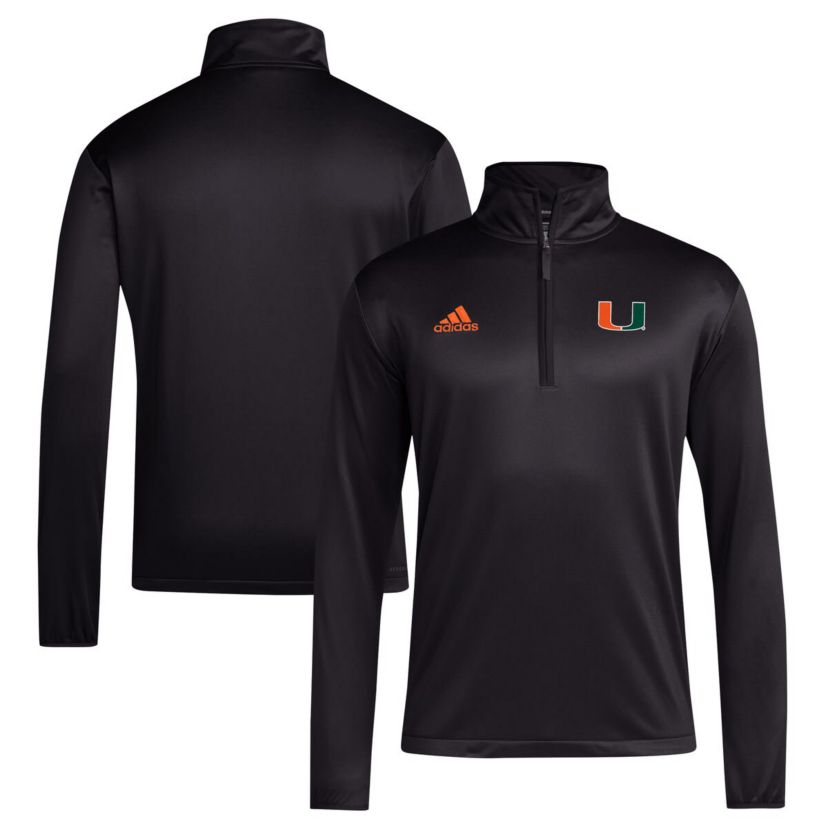 Miami (FL) Hurricanes NCAA Miami Hurricanes 2024 Coaches Sideline Quarter-Zip Top