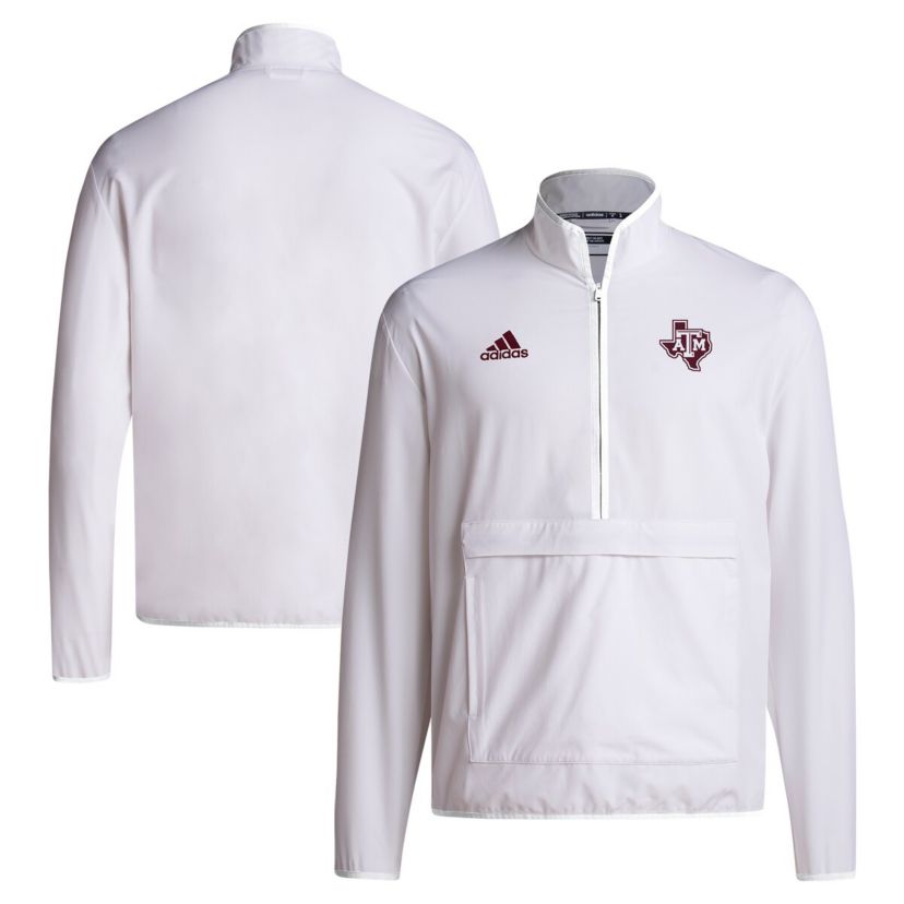 NCAA Texas A&M Aggies 2024 Coaches Sideline Half-Zip Jacket