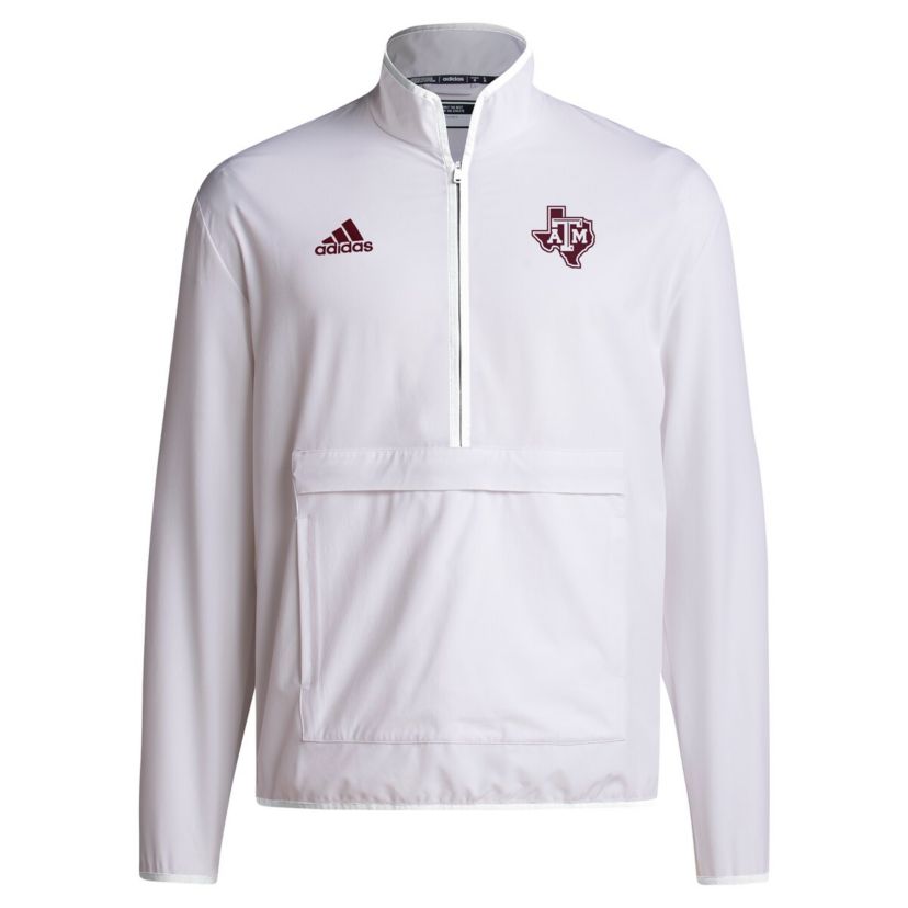 NCAA Texas A&M Aggies 2024 Coaches Sideline Half-Zip Jacket