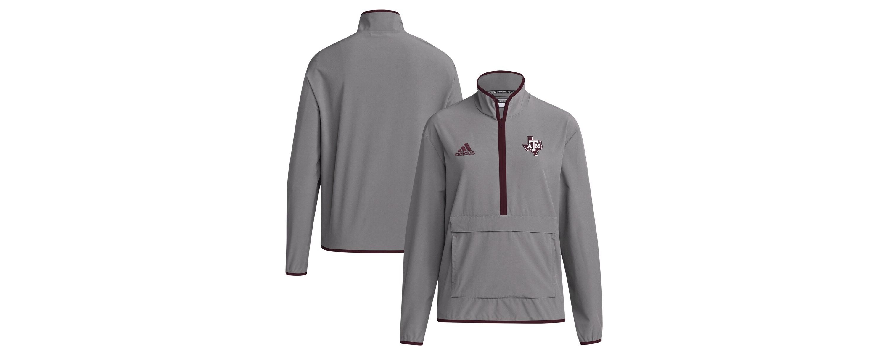 NCAA Texas A&M Aggies 2024 Coaches Sideline Half-Zip Jacket