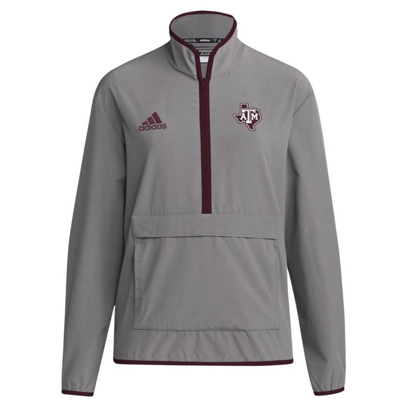 NCAA Texas A&M Aggies 2024 Coaches Sideline Half-Zip Jacket
