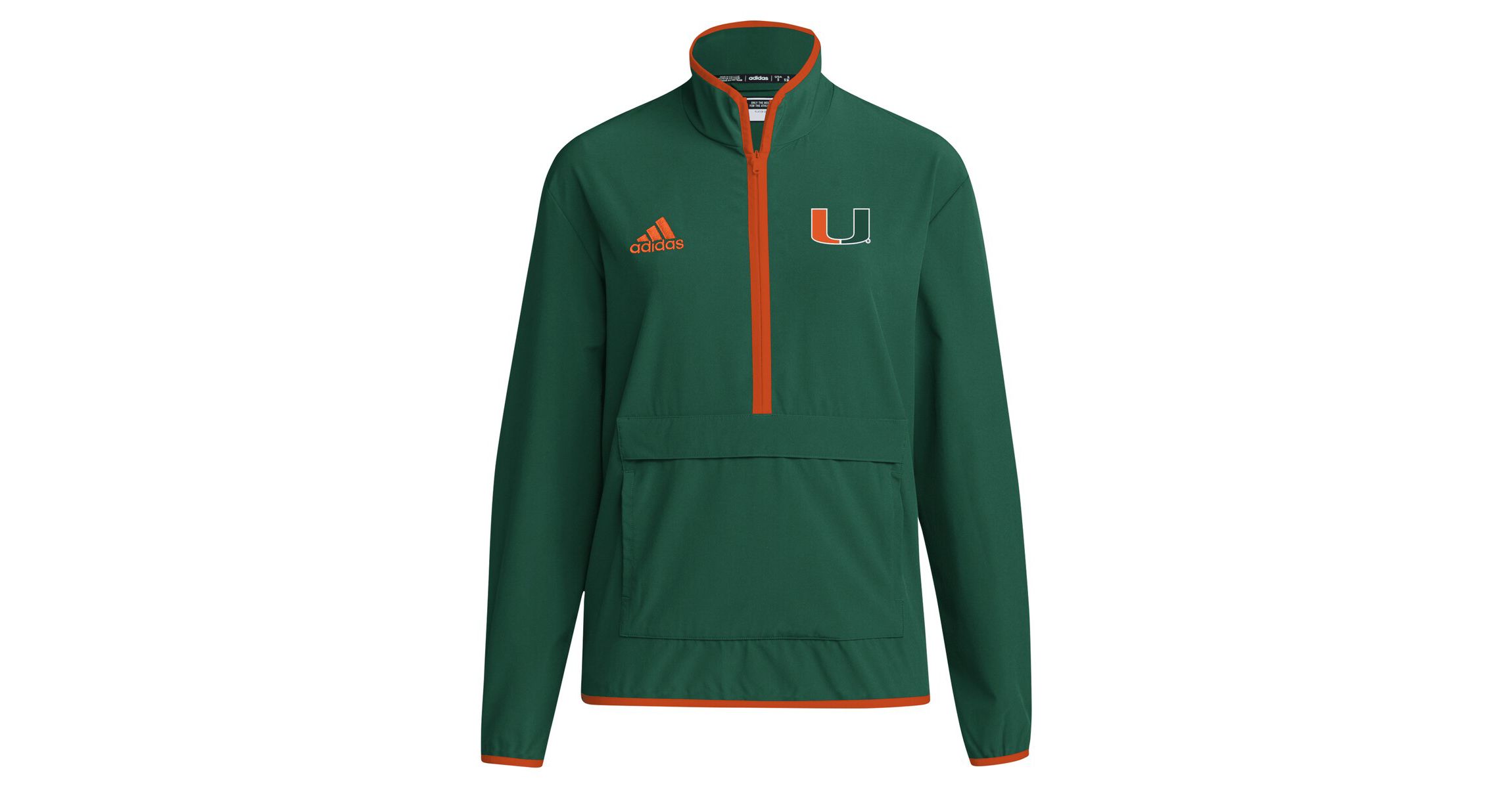 Miami (FL) Hurricanes NCAA Miami Hurricanes 2024 Coaches Sideline Half-Zip Jacket