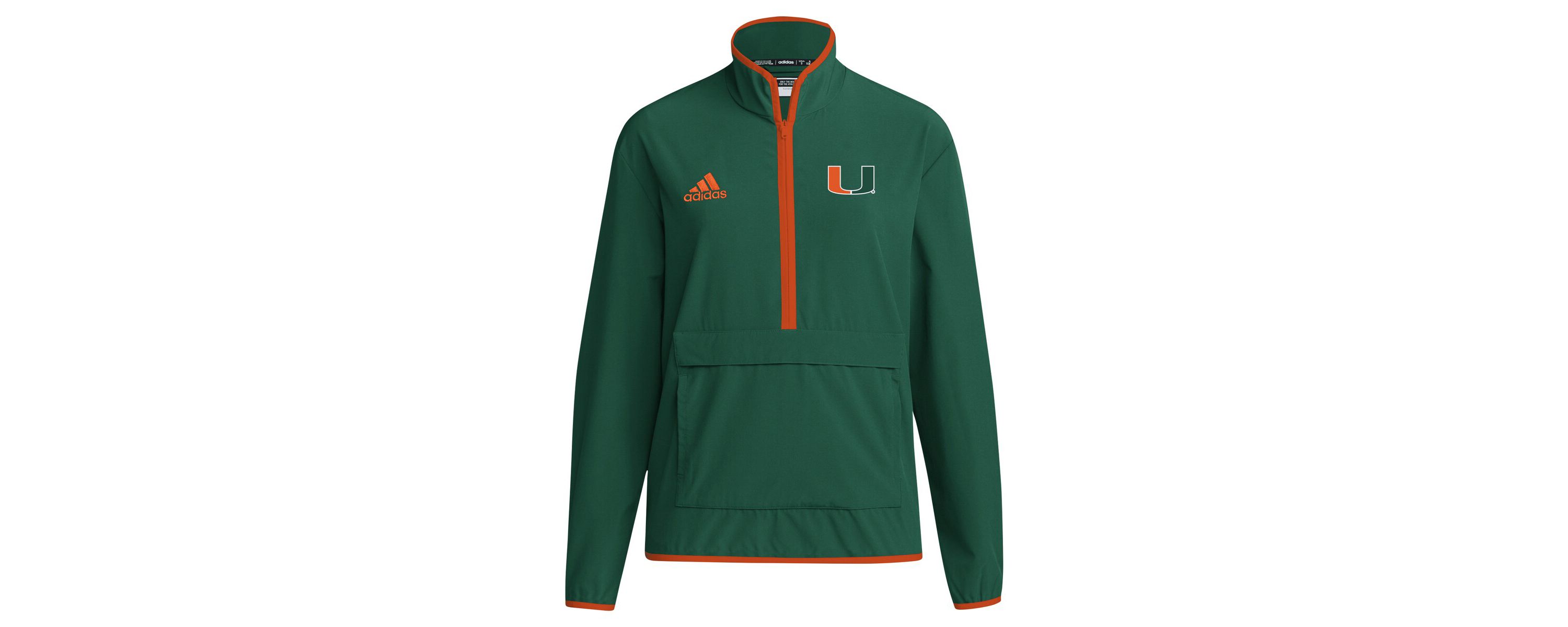 Miami (FL) Hurricanes NCAA Miami Hurricanes 2024 Coaches Sideline Half-Zip Jacket