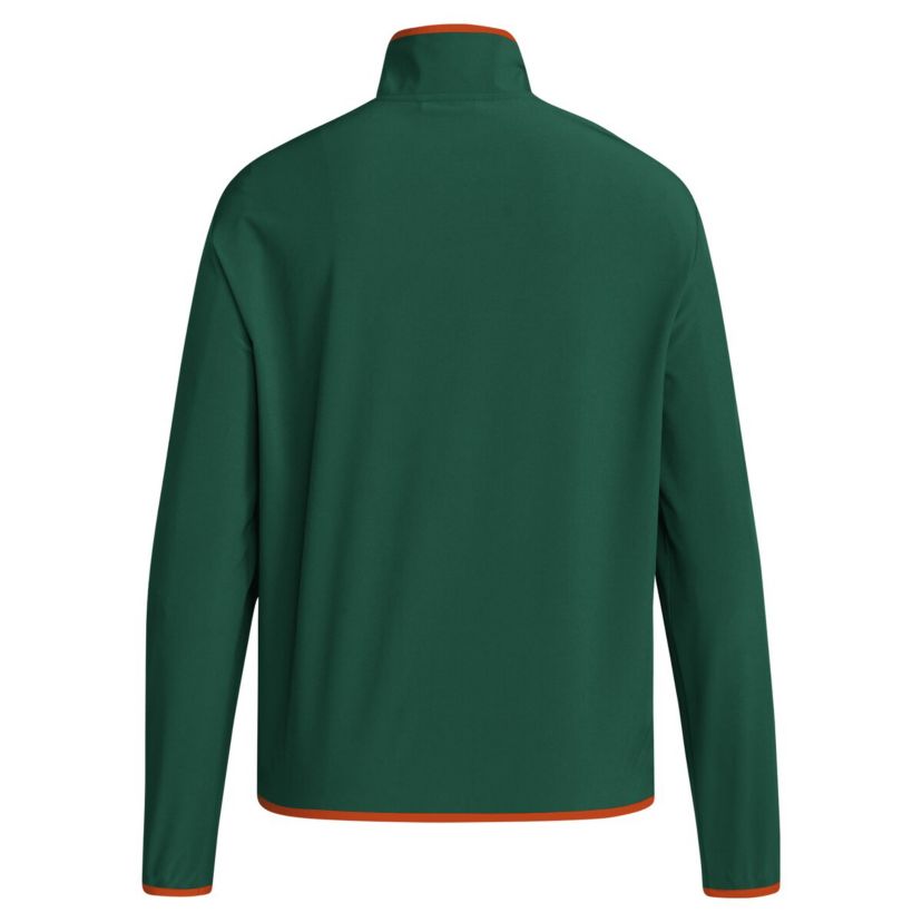 Miami (FL) Hurricanes NCAA Miami Hurricanes 2024 Coaches Sideline Half-Zip Jacket
