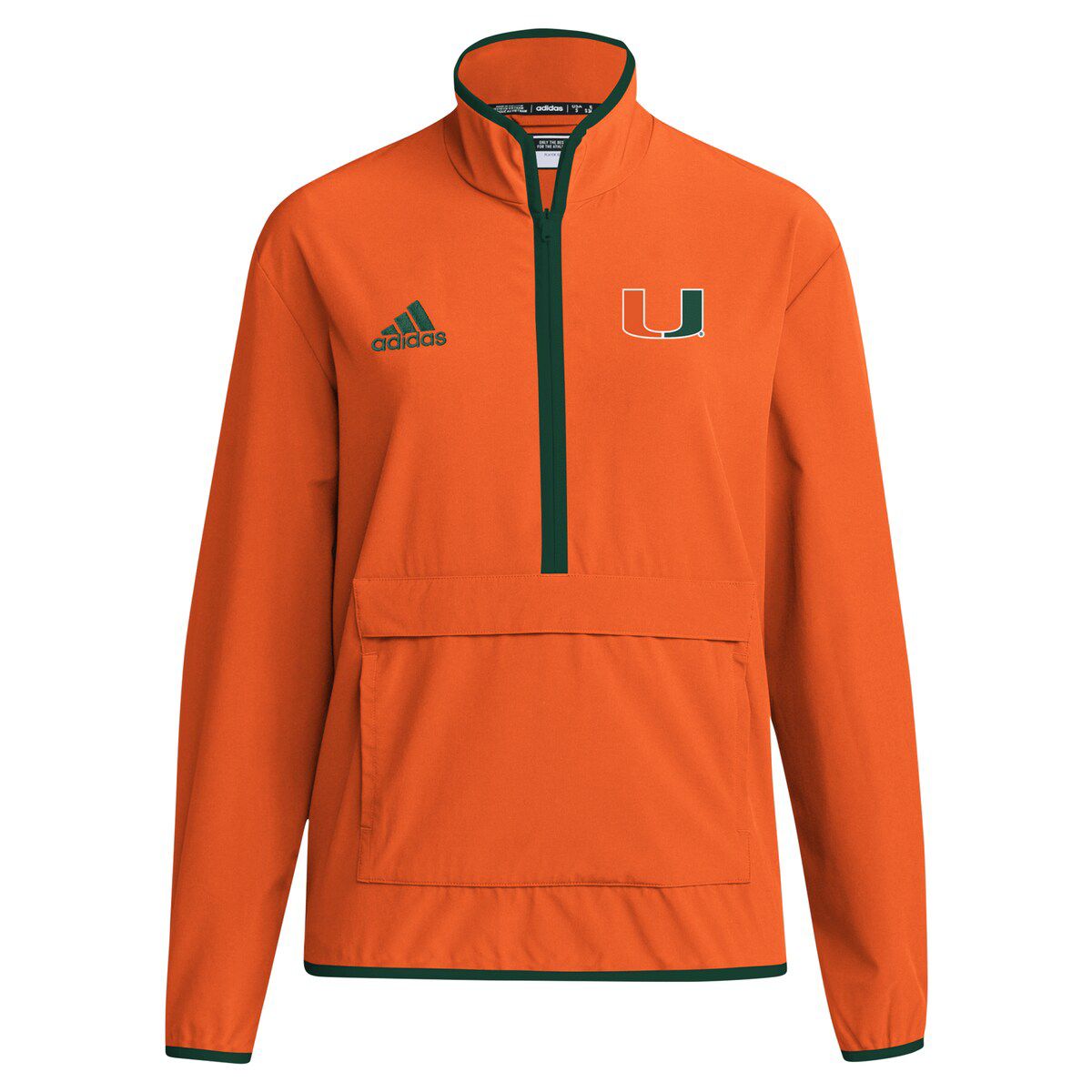 Miami (FL) Hurricanes NCAA Miami Hurricanes 2024 Coaches Sideline Half-Zip Jacket