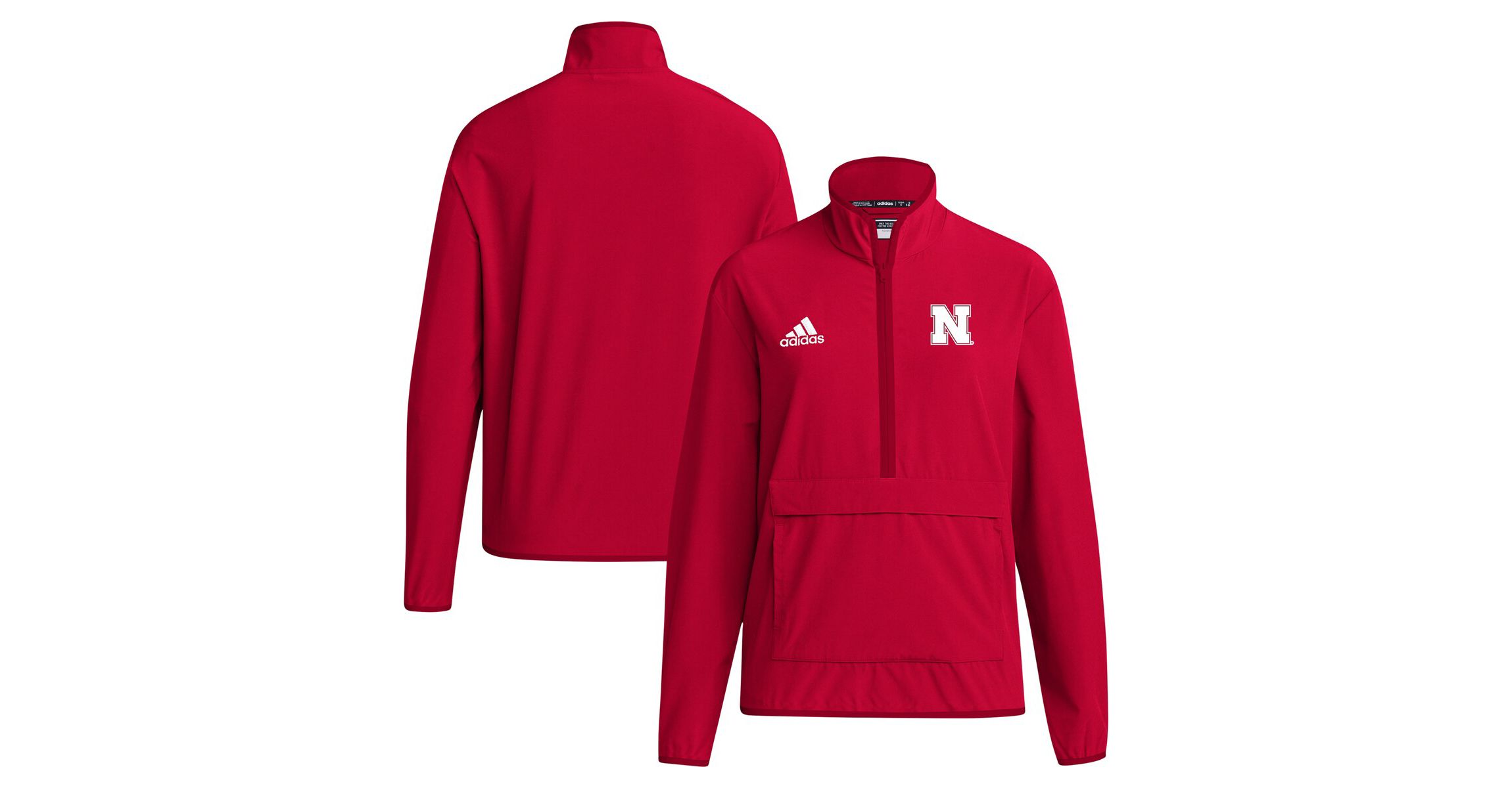 NCAA Nebraska Huskers 2024 Coaches Sideline Half-Zip Jacket
