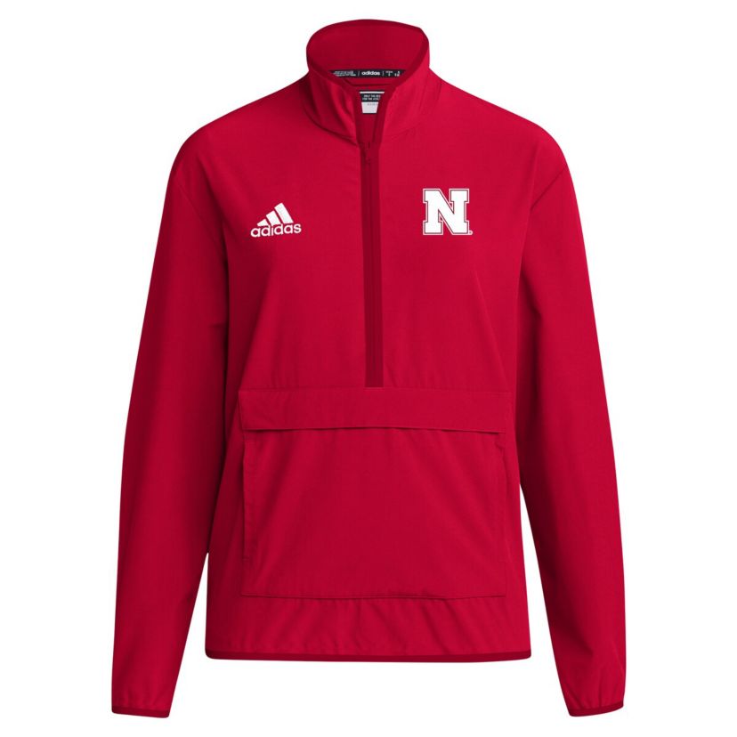 NCAA Nebraska Huskers 2024 Coaches Sideline Half-Zip Jacket
