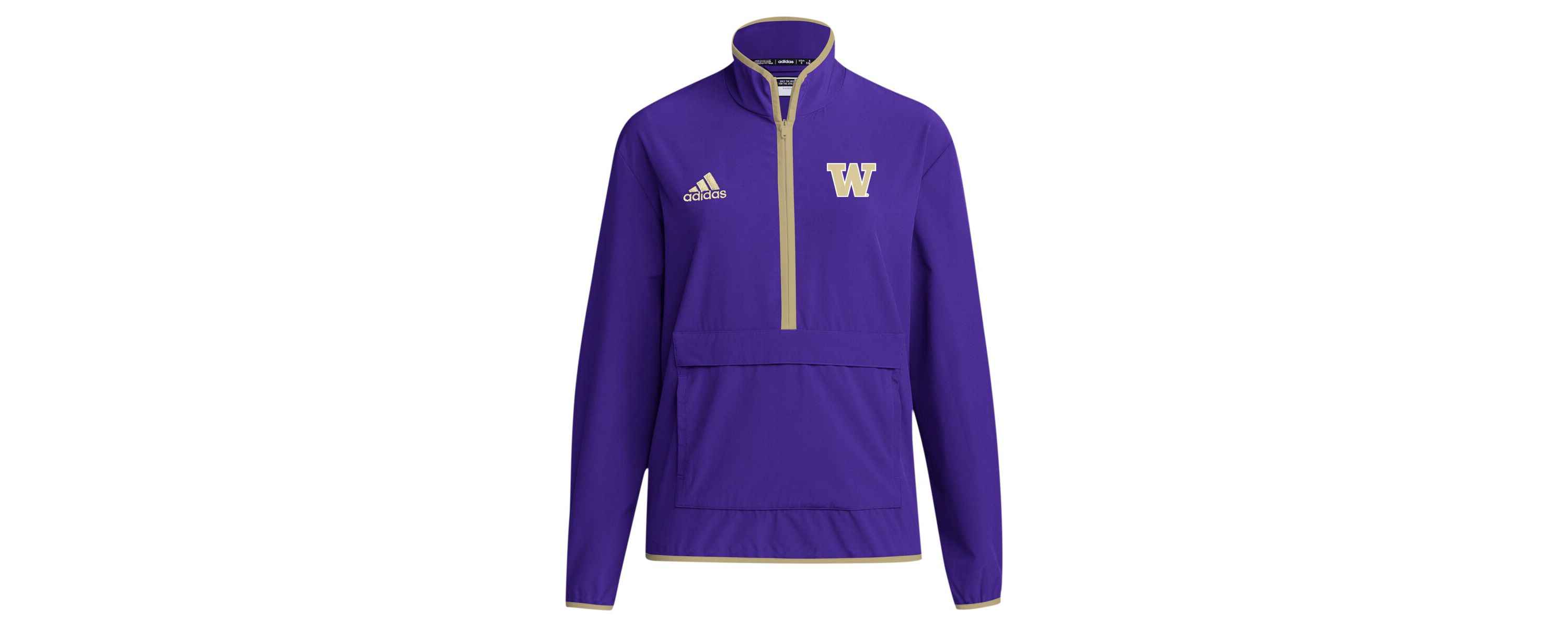 NCAA Washington Huskies 2024 Coaches Sideline Half-Zip Jacket