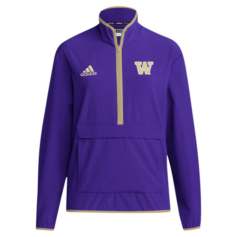 NCAA Washington Huskies 2024 Coaches Sideline Half-Zip Jacket