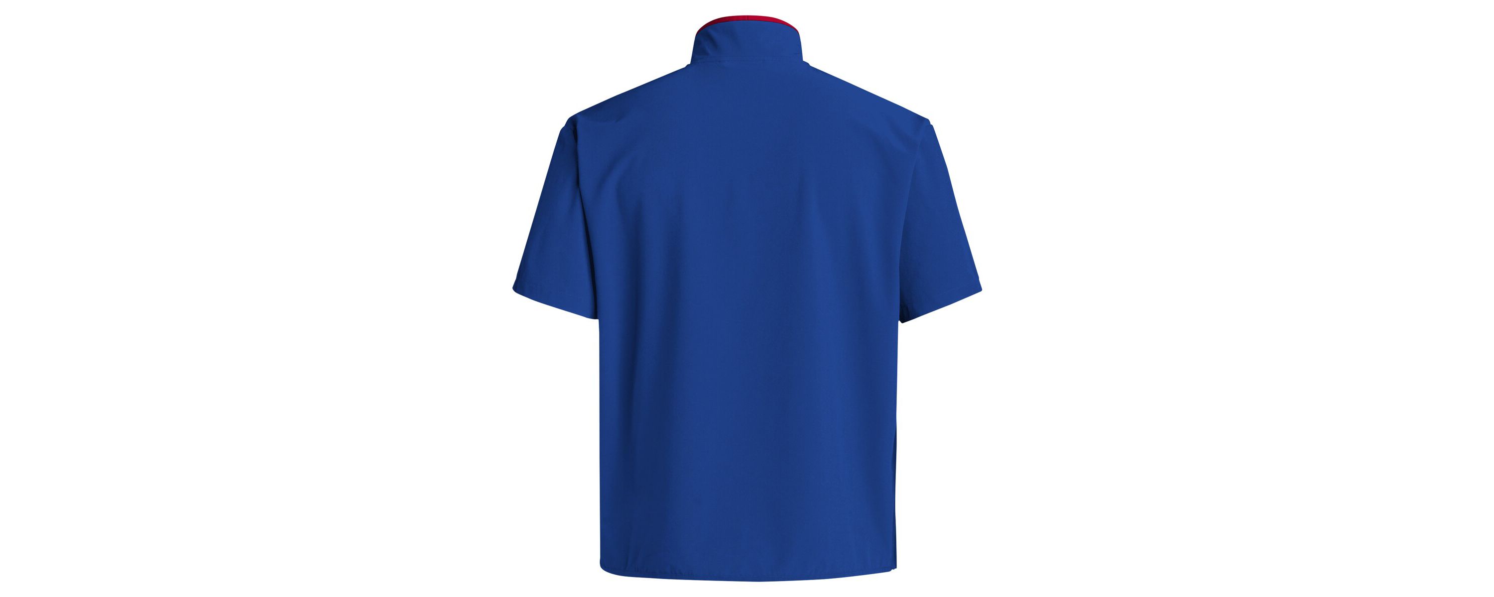 NCAA Kansas Jayhawks 2024 Coaches Sideline Half-Zip Short Sleeve Jacket