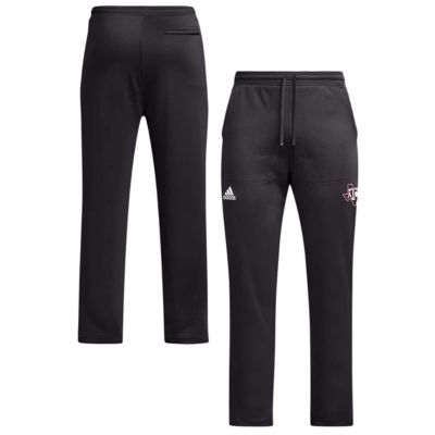 adidas Men's NCAA Texas A&M Aggies Open Hem AEROREADY Pants, Black, Small