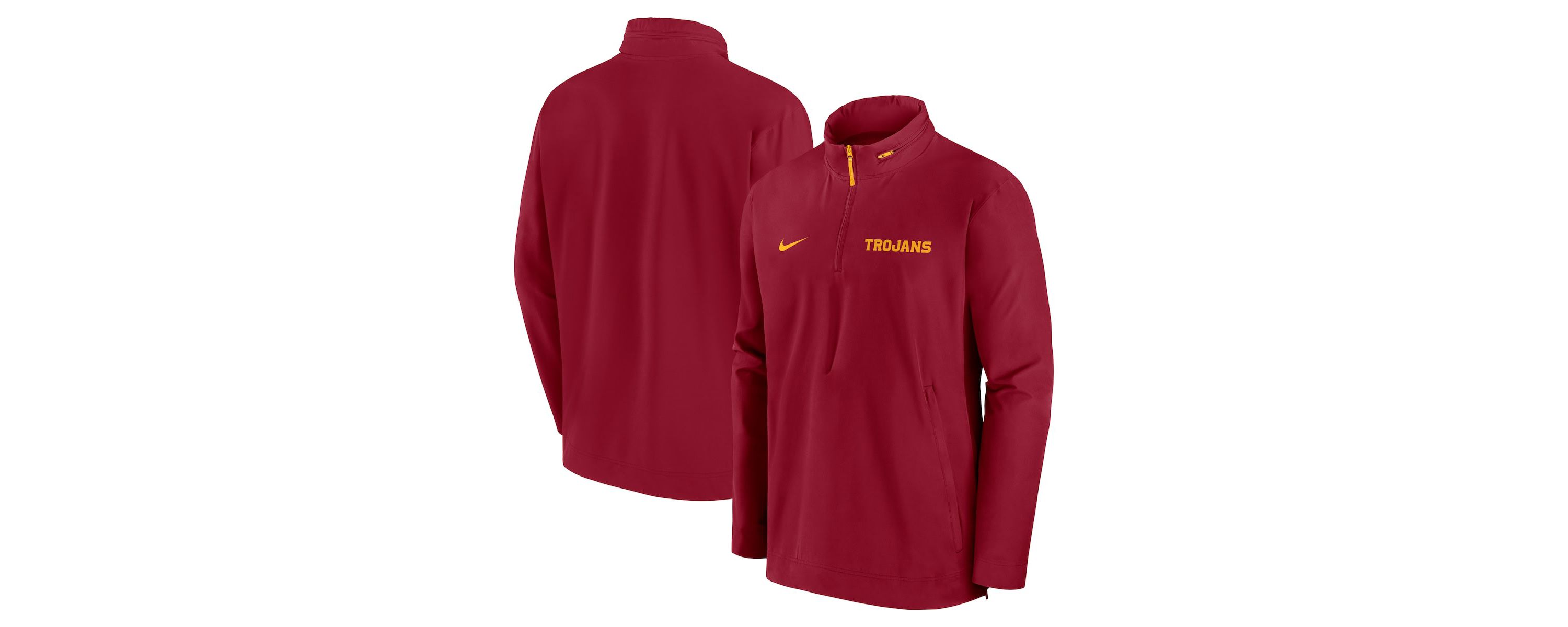 NCAA Nike USC Trojans Sideline Coaches Lightweight Quarter-Zip Jacket