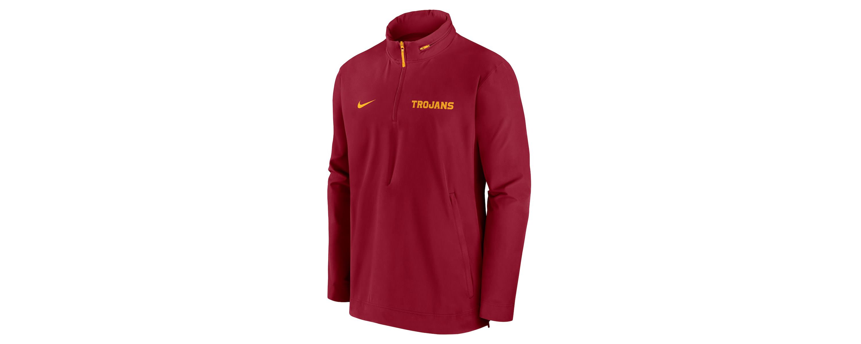 NCAA Nike USC Trojans Sideline Coaches Lightweight Quarter-Zip Jacket