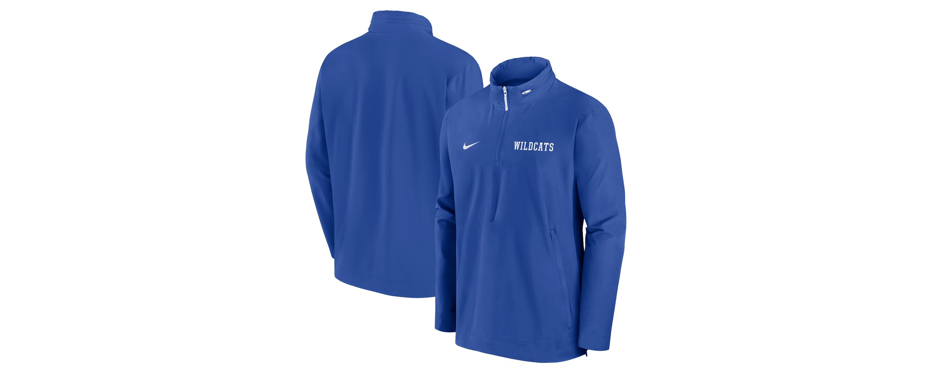 NCAA Nike Kentucky Wildcats Sideline Coaches Lightweight Quarter-Zip Jacket