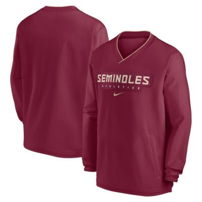Men's NCAA Nike Florida State Seminoles 2024 Sideline Pullover Windshirt, XL