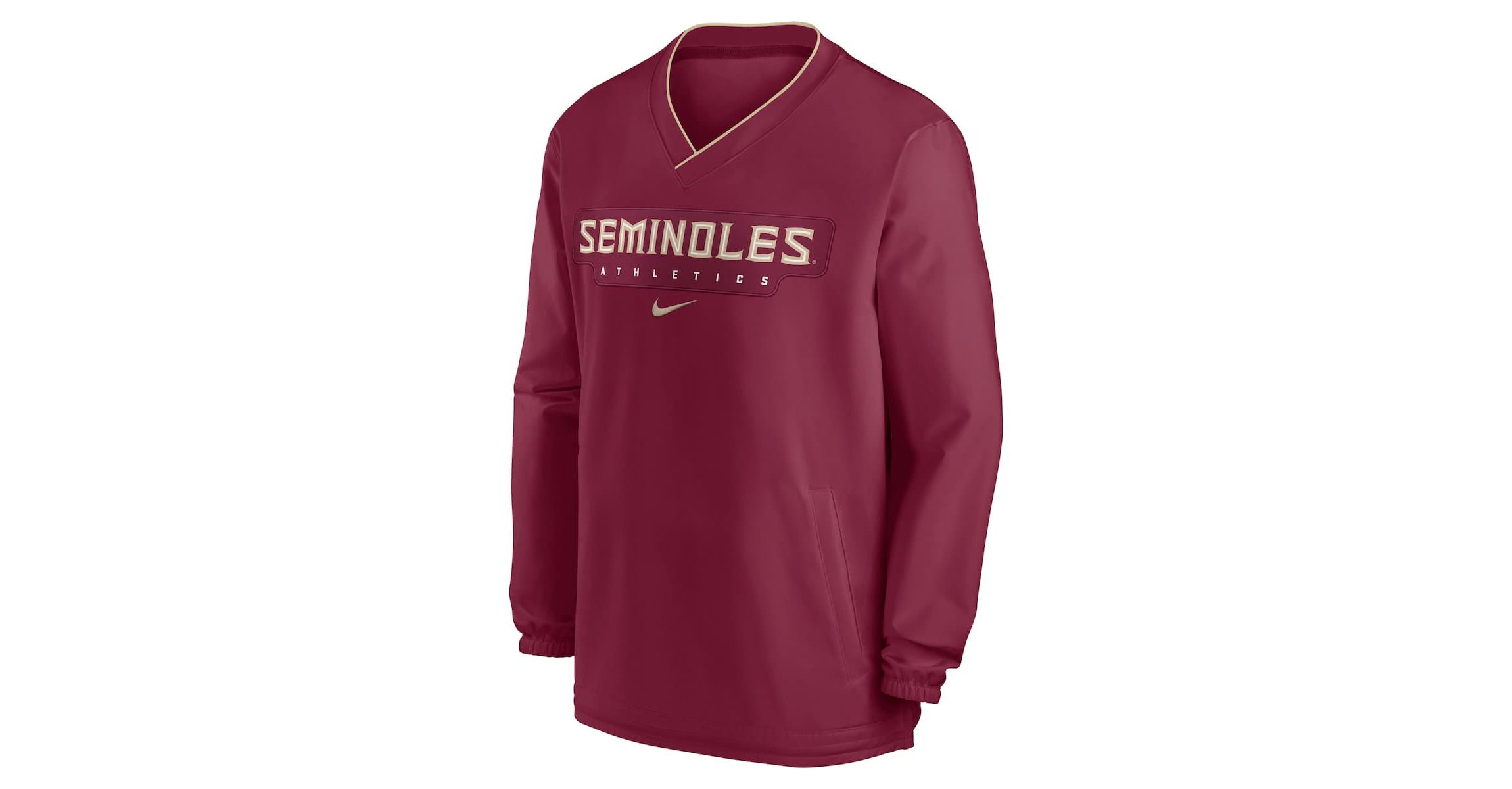 NCAA Nike Florida State Seminoles 2024 Sideline Pullover Windshirt