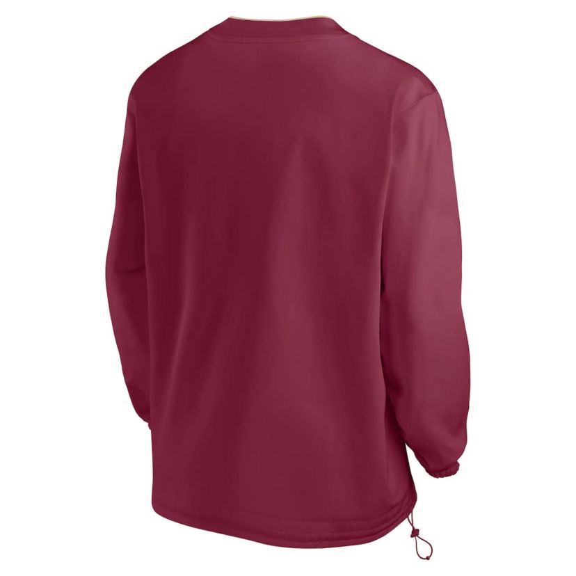 NCAA Nike Florida State Seminoles 2024 Sideline Pullover Windshirt