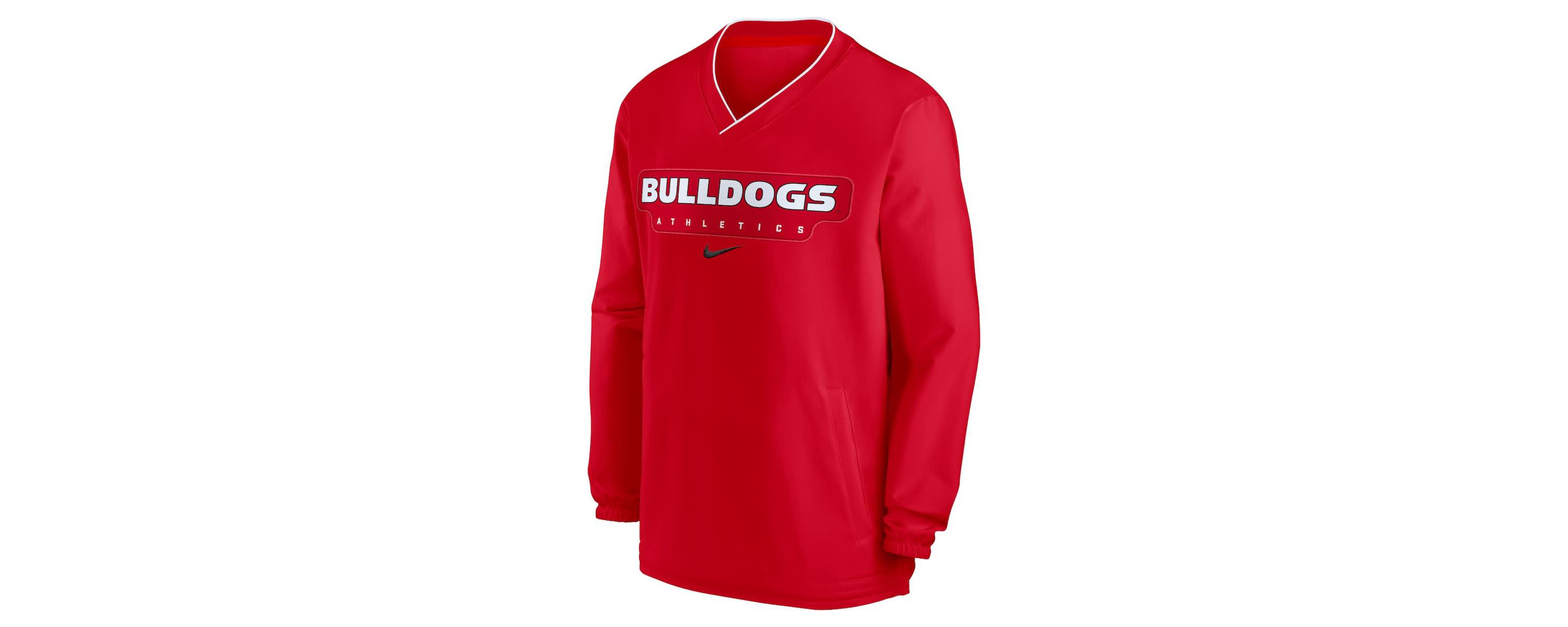 NCAA Nike Georgia Bulldogs 2024 Sideline Pullover Windshirt