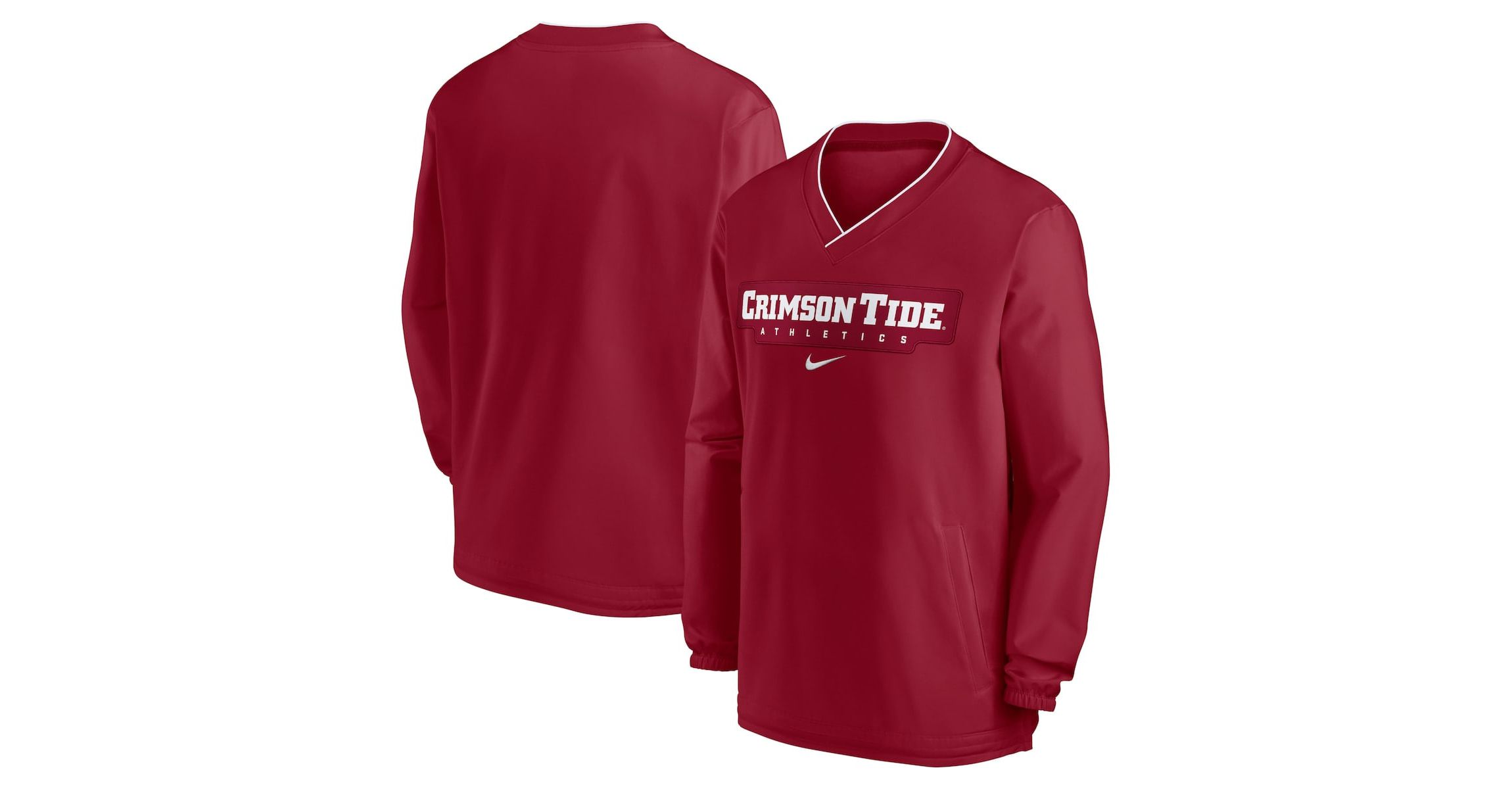 Alabama Crimson Tide NCAA Nike Alabama Tide 2024 Sideline Pullover Windshirt