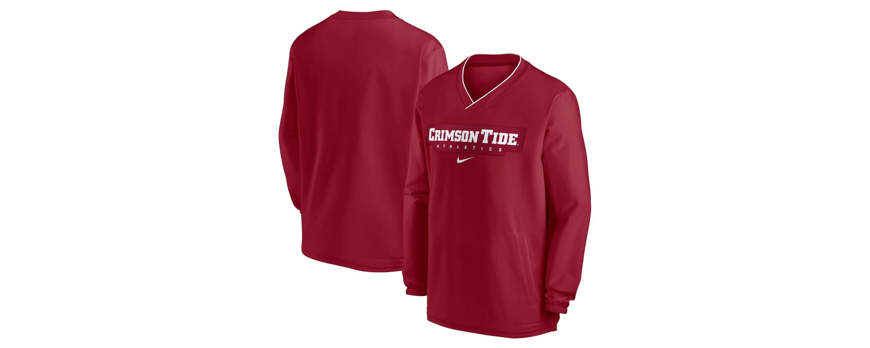 Alabama Crimson Tide NCAA Nike Alabama Tide 2024 Sideline Pullover Windshirt