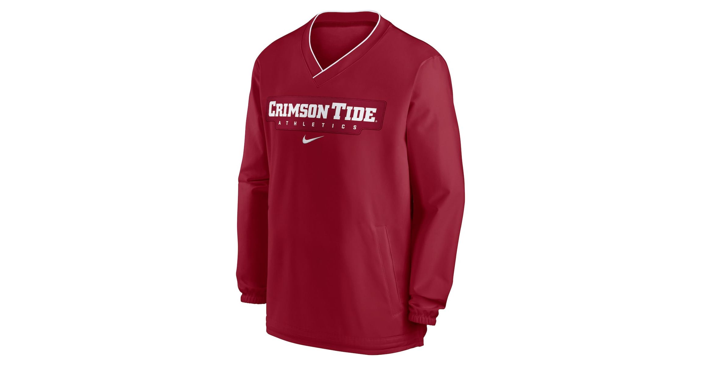 Alabama Crimson Tide NCAA Nike Alabama Tide 2024 Sideline Pullover Windshirt