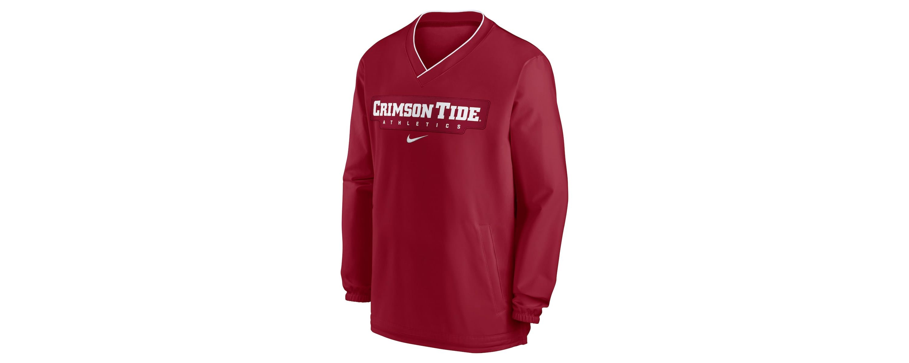 Alabama Crimson Tide NCAA Nike Alabama Tide 2024 Sideline Pullover Windshirt