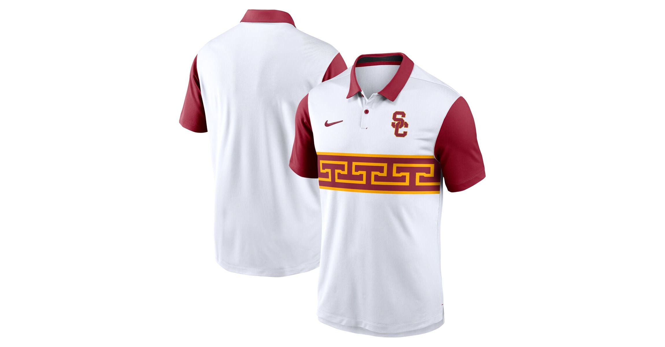 NCAA Nike USC Trojans Primetime Campus Pattern Vapor Dri-FIT Polo