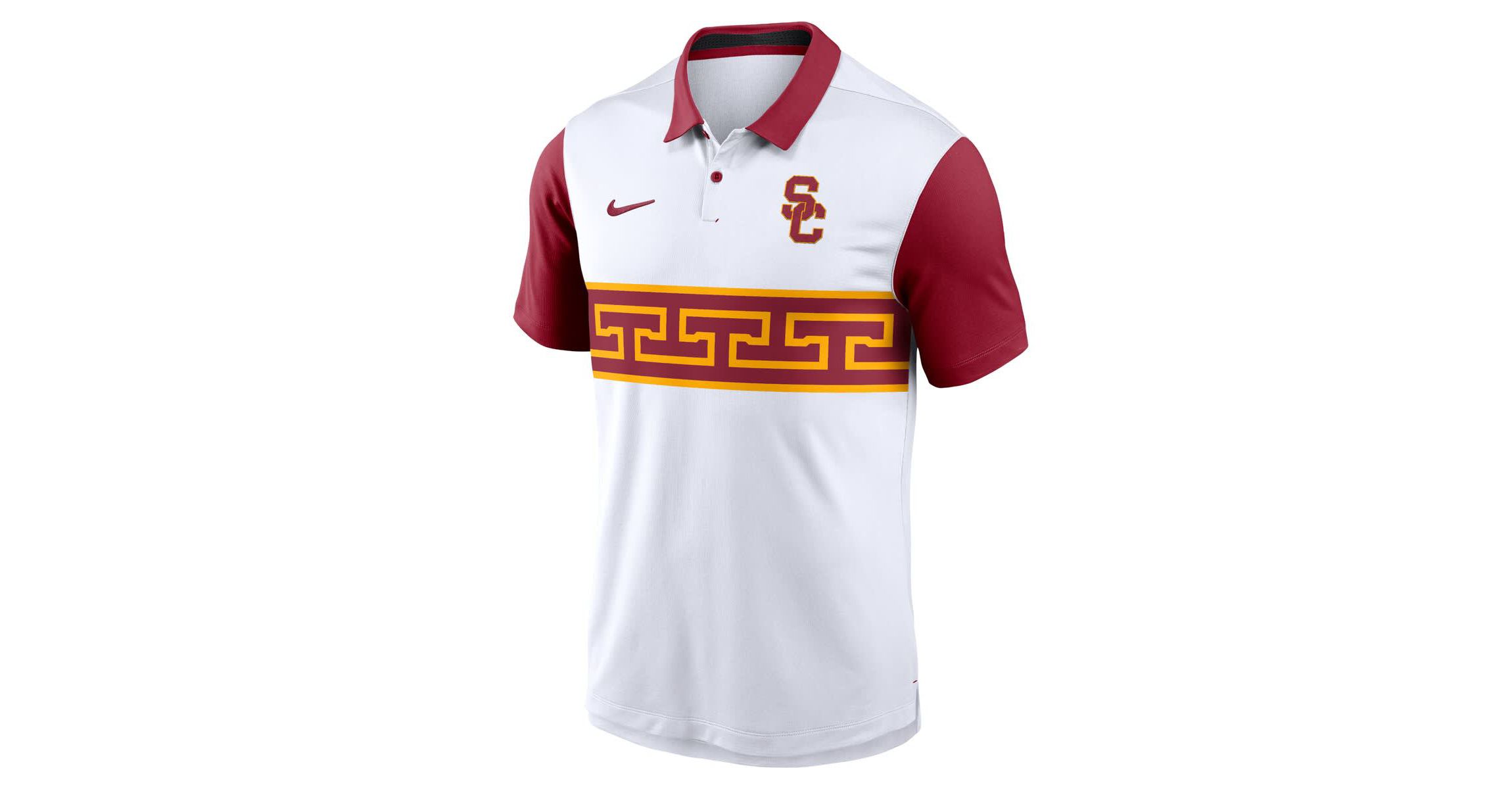 NCAA Nike USC Trojans Primetime Campus Pattern Vapor Dri-FIT Polo