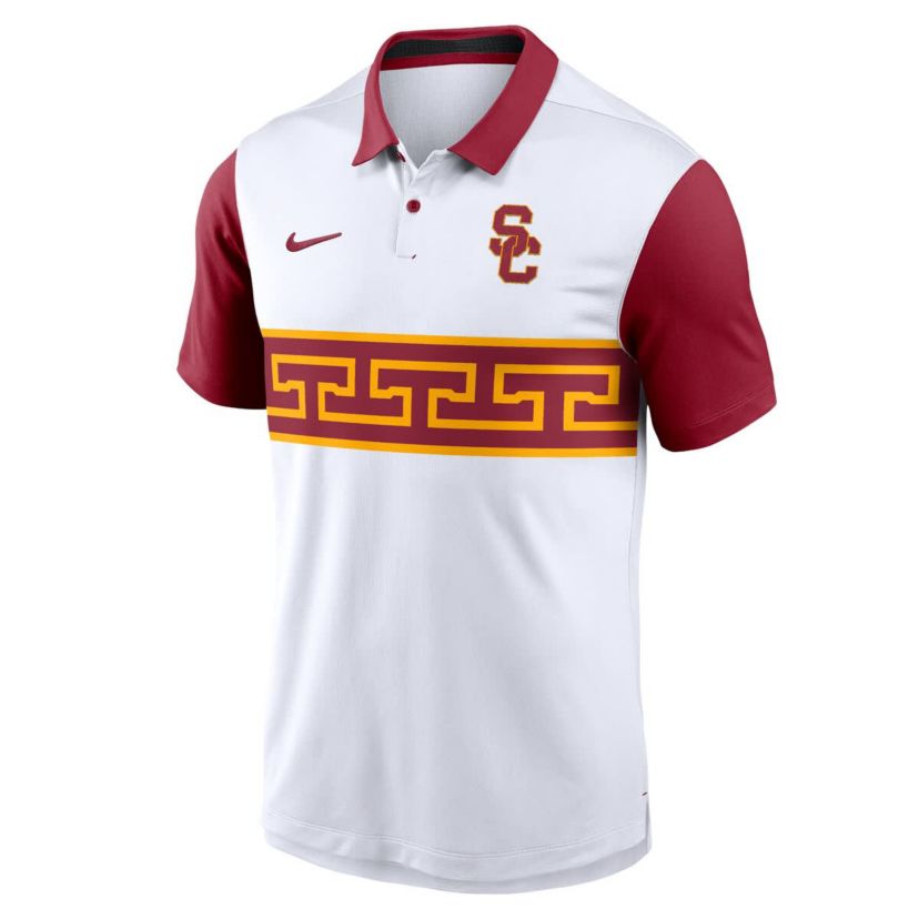 NCAA Nike USC Trojans Primetime Campus Pattern Vapor Dri-FIT Polo