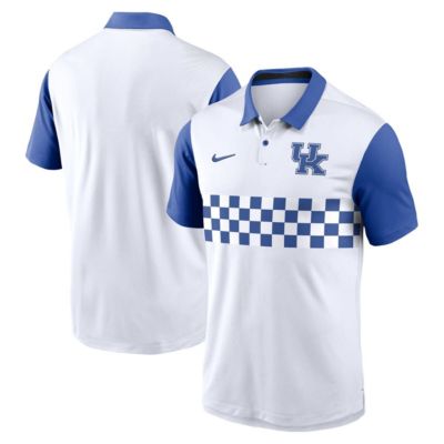 Men's NCAA Nike Kentucky Wildcats Primetime Campus Pattern Vapor Dri-FIT Polo, White, XL