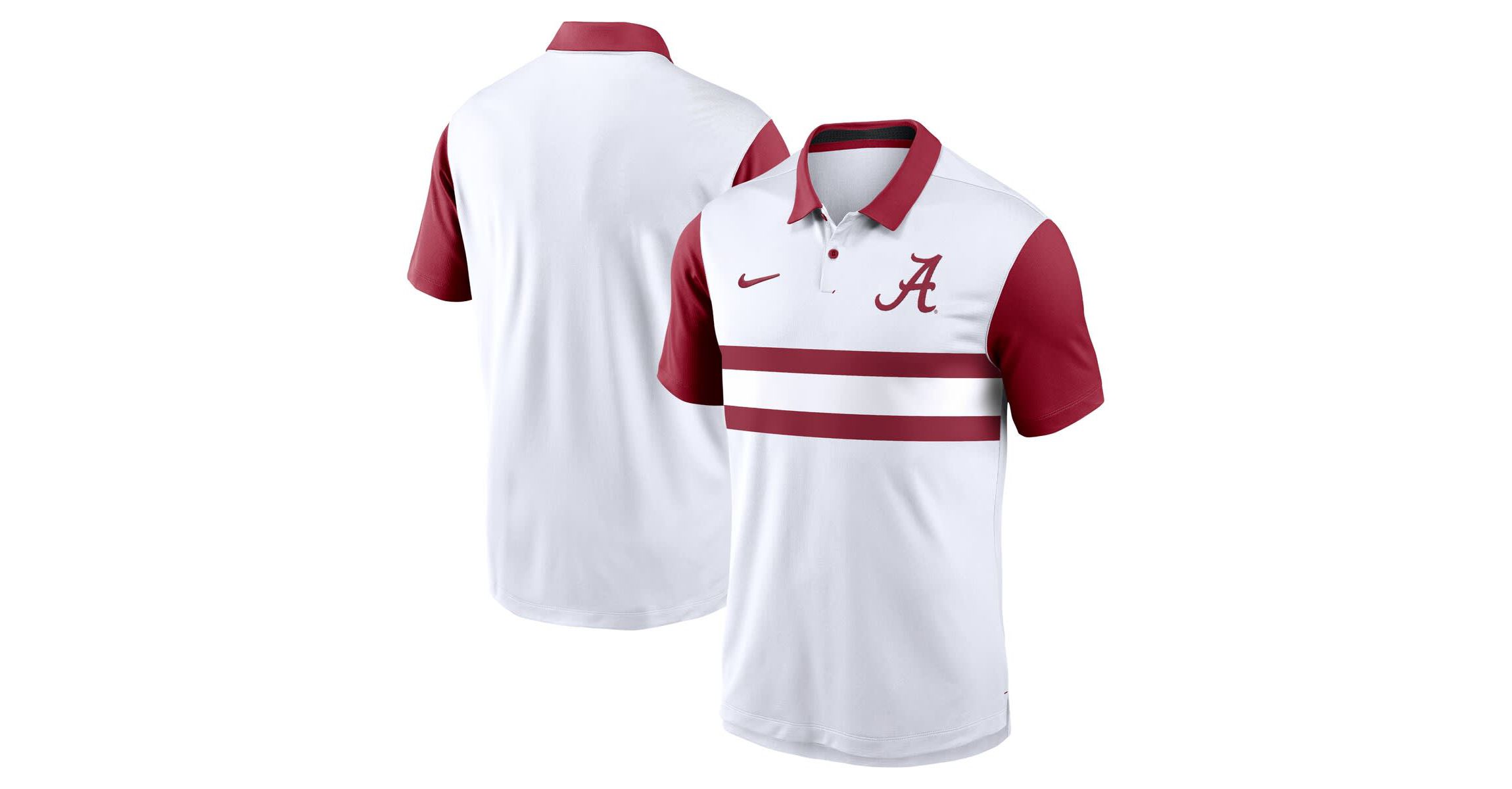 Alabama Crimson Tide NCAA Nike Alabama Tide Primetime Campus Pattern Vapor Dri-FIT Polo