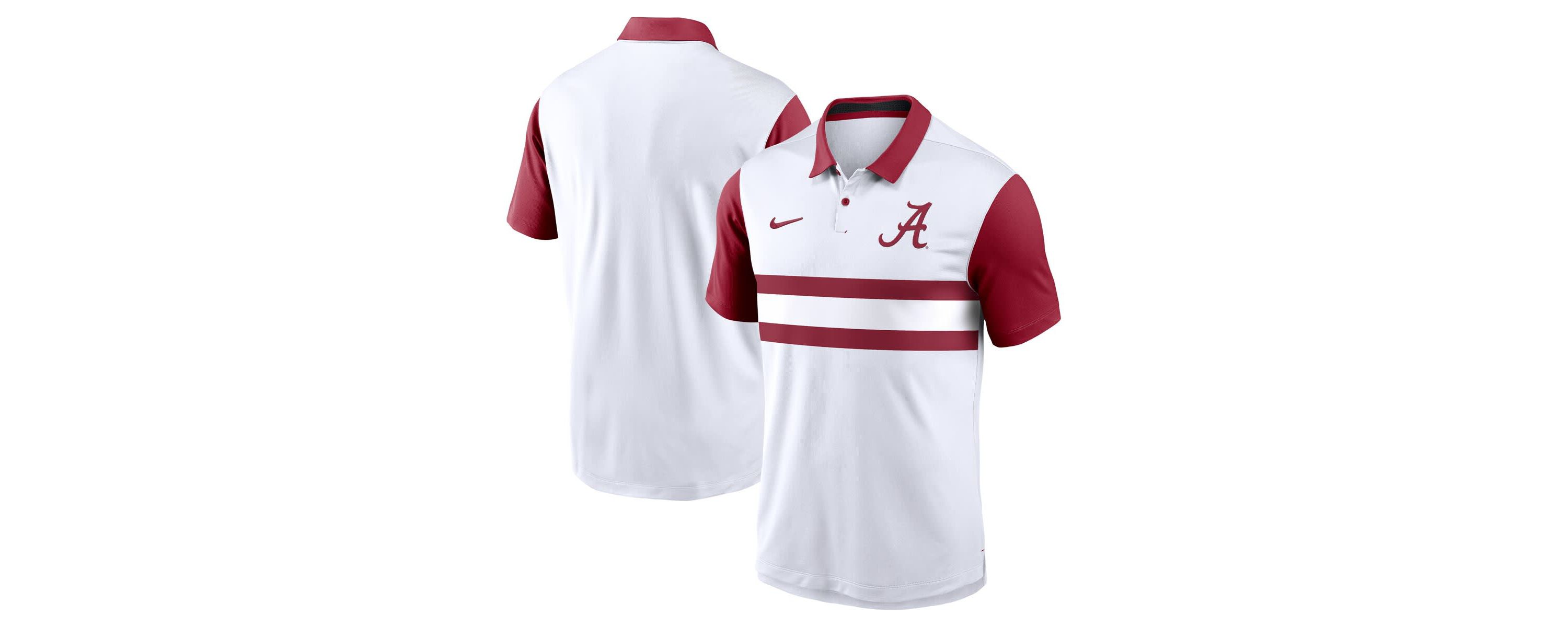 Alabama Crimson Tide NCAA Nike Alabama Tide Primetime Campus Pattern Vapor Dri-FIT Polo