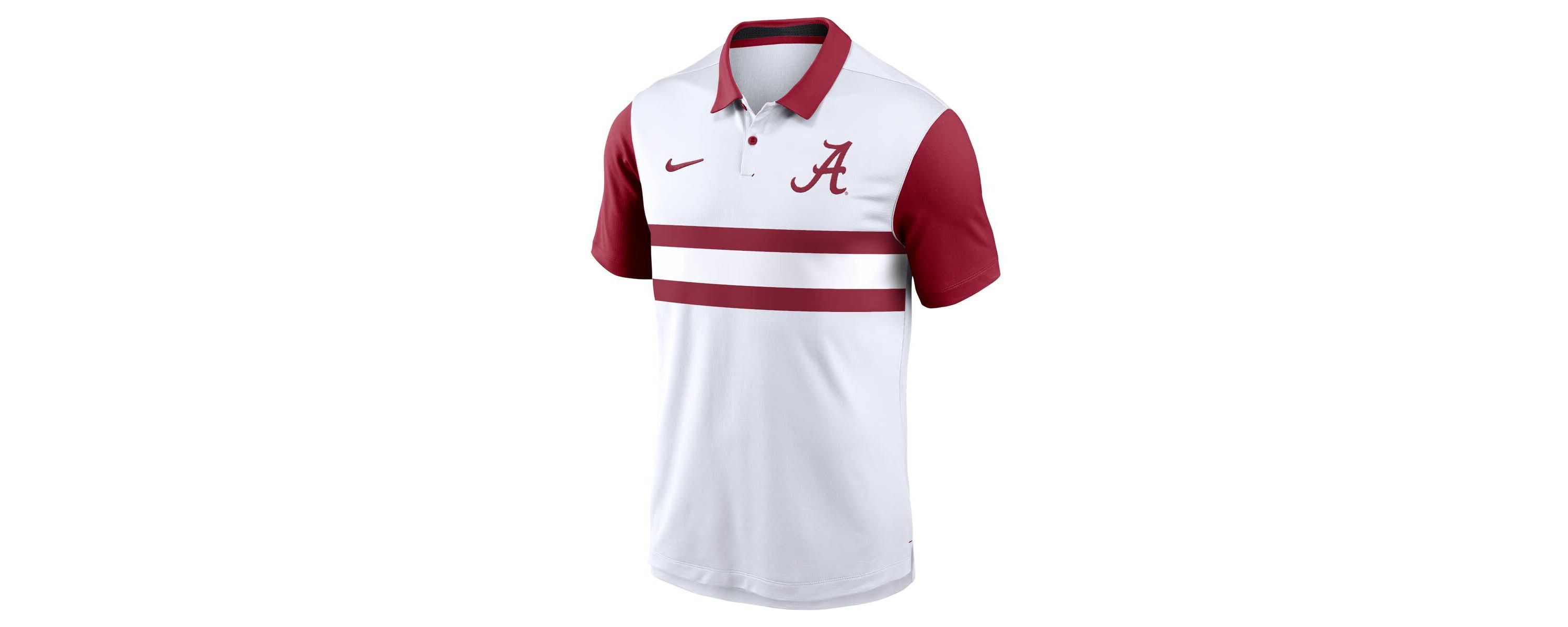 Alabama Crimson Tide NCAA Nike Alabama Tide Primetime Campus Pattern Vapor Dri-FIT Polo